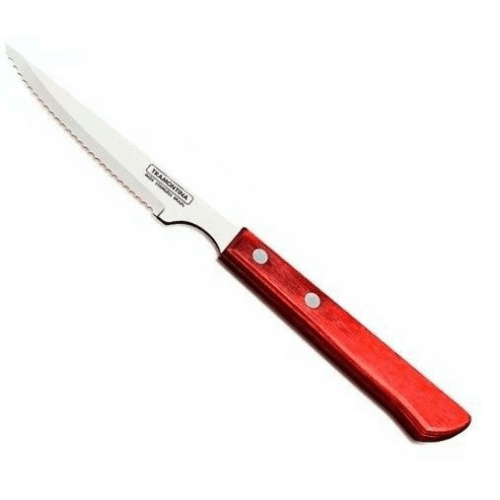 Cuchillo Carne Tramontina Polywood Cubierto Madera Laqueada