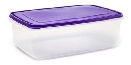 Taper Contenedor Plastico Rectangular C/ Tapa Herm?tica 9lts