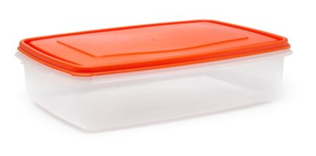 Taper Contenedor Plastico Rectangular C/ Tapa Herm?tica 2lt