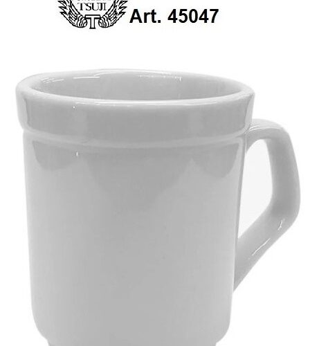 Taza Jarrito Americano Cappuccino Porcelana Tsuji 450 Blanca
