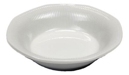 Compotera Frutera Porcelana Tsuji Linea 550 Blanco Rayado