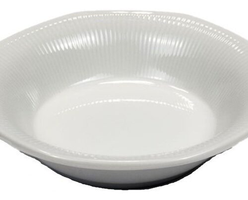 Compotera Frutera Porcelana Tsuji Linea 550 Blanco Rayado