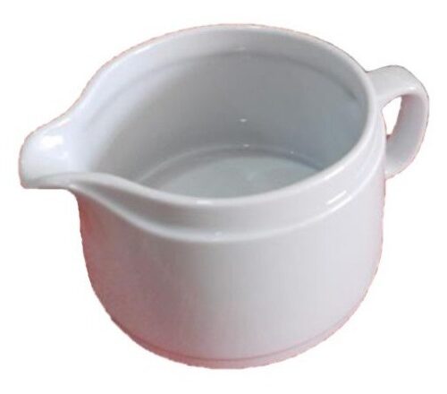 Salsera C/ Pico Porcelana Tsuji Linea 450 Blanca Recta