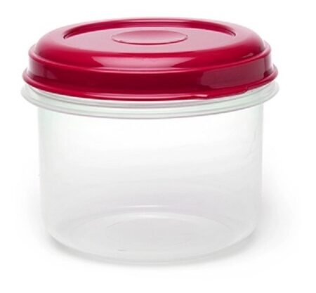 Taper Contenedor Plastico Redondo C/ Tapa Herm?tica 1 Lt
