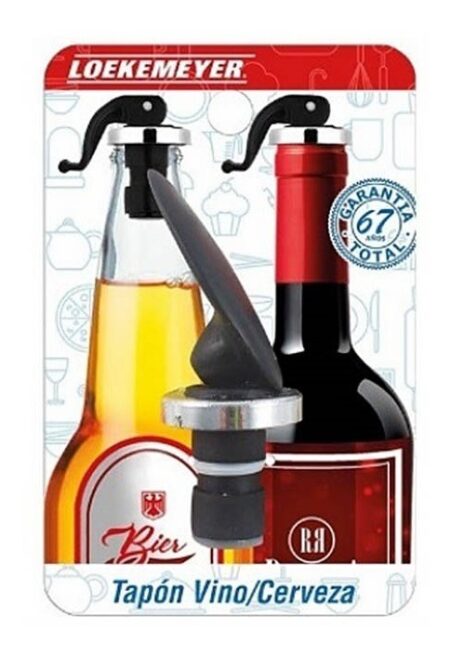 Tap?n A Palanca Premium Botellas Vino Cerveza Plastico