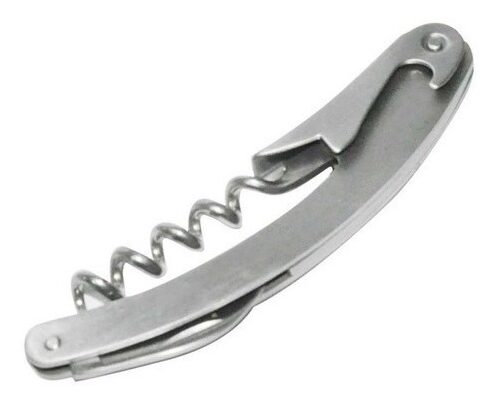 Destapador Vinos Sacacorchos Tirabuzon Doble Impulso Acero