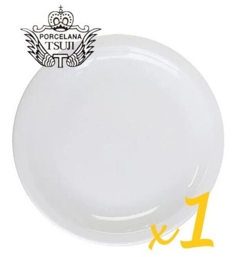 Plato Playo Pan Porcelana Tsuji 16 Cm Linea 450 Blanco Liso