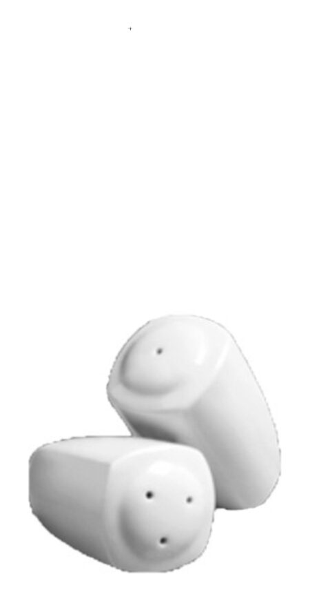 Salero Pimentero Porcelana Tsuji Linea 2400 Blanca Cuadrada