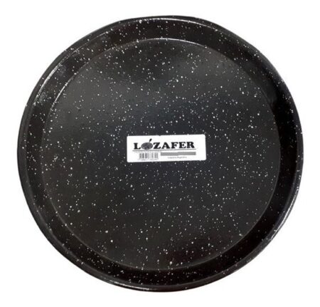 Fuente Pizza Redonda Enlozada Molde Horno Reforzada Mediana