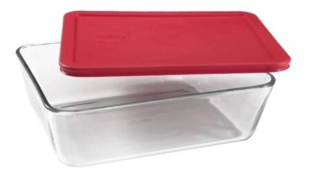 Fuente Contenedor Recipiente C/ Tapa Vidrio Reforzado