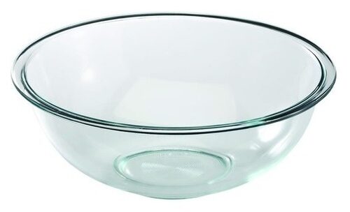 Bowl Mezclador Vidrio Reforzado Fuente Redonda Alta Chica