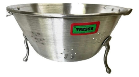 Colapasta Colador Gastron?mico Aluminio C/ Asas Y Patas