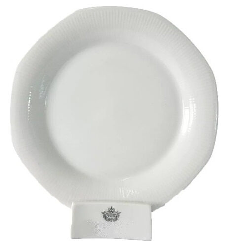Plato Playo Pan Porcelana Tsuji 16cm Linea 550 Blanco Rayado