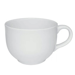 Tazon Jarro Jumbo sopa/café 740 cc blanco-negro