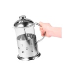 Cafetera De Embolo Prensa Francesa 1 Lts Vidrio y base acero - Imagen 2