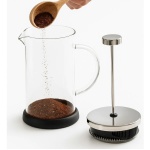 Cafetera De Embolo Prensa Francesa 1 Lts Vidrio y base polipropileno - Imagen 2