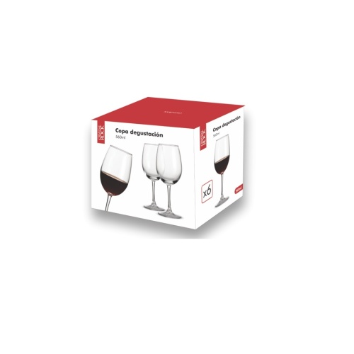 Set x6 copa degustación vidrio 560 ml - Imagen 2