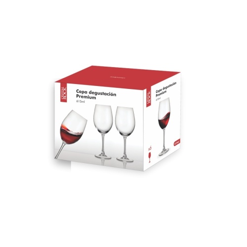 Set x6 Copa degustación Premium cristal 615 ml - Imagen 2