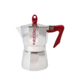 Cafetera Italiana Pedrini Moka aluminio 3 pocillos