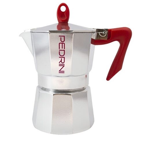 Cafetera Italiana Pedrini Moka aluminio 9 pocillos