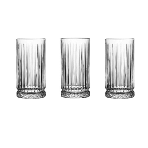 Set x3 Vaso trago largo Luxury 450 cc - Diamonds - Imagen 1