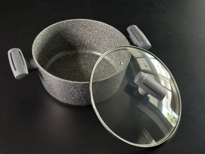 Cacerola Antiadherente San Ignacio Stone Induccion Aluminio forjado 24  cm - Imagen 4