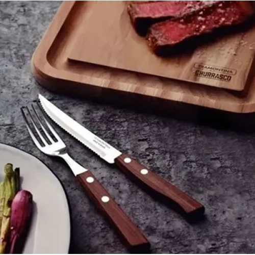 Cuchillo Carne Tramontina Polywood enterizo - Imagen 3