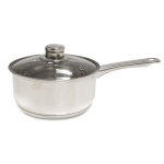 Cacerola con Mango 18 cms Gourmet Plus acero inoxidable triple fondo
